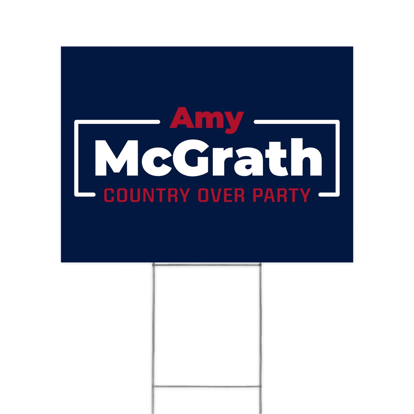 Country Over Party Yard Sign