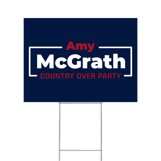 Country Over Party Yard Sign